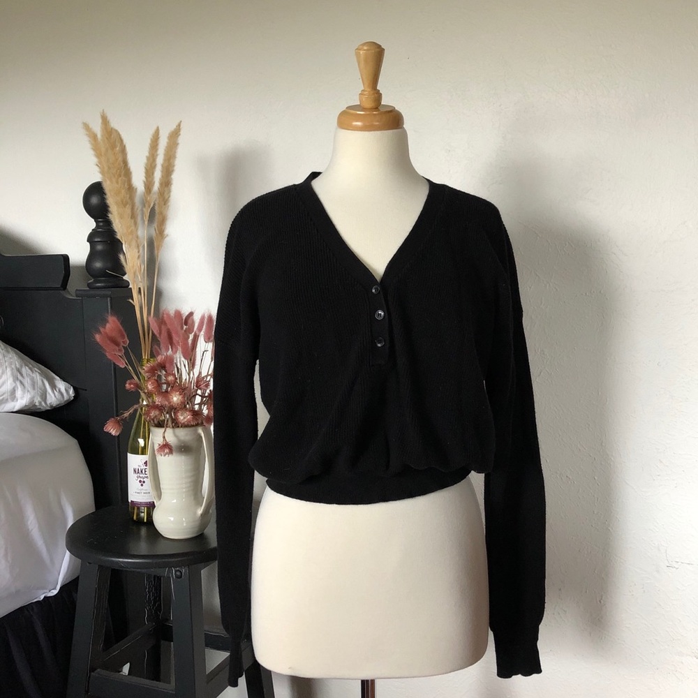 JOHN+JENN Henley Sweater